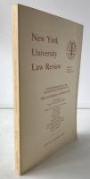 New york University Law Review Volume62 Number5　pages 927 to 1172