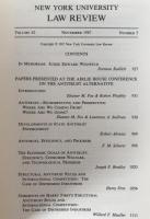 New york University Law Review Volume62 Number5　pages 927 to 1172