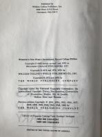 Webster's New World Dictionary Second College Edition