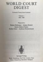 World Court Digest: Volume 1 1986-1990、2 1991-1995 (英語版) ハードカバー 2冊揃え