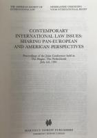 Contemporary International Law Issues: Sharing Pan-European and American Perspectives. (英語版) ハードカバー
