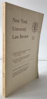 New york University Law Review Volume62 Number3　pages 429 to 650