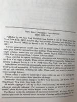 New york University Law Review Volume62 Number3　pages 429 to 650