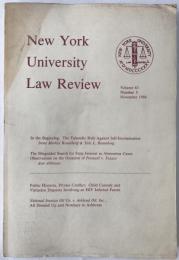 New york University Law Review Volume63 Number5　pages 955 to 1172