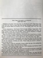 New york University Law Review Volume63 Number5　pages 955 to 1172