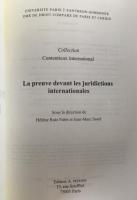 La preuve devant les juridictions internationales (フランス語版) ペーパーバック