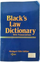Black's Law Dictionary: Abridged Fifth Edition (英語版) ペーパーバック
