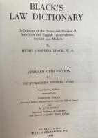 Black's Law Dictionary: Abridged Fifth Edition (英語版) ペーパーバック
