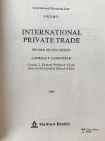 International Private Trade (Volume 1) (英語版) (International Economic Law, 1996) 