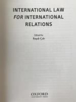 International Law for International Relations 1st Edition (英語版)