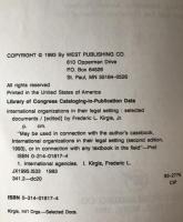 International Organizations in Their Legal Setting: Selected Documents (英語版) ペーパーバック 