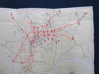 【古地図】日本統治時代 京城（現ソウル）京城附近 路線図 観光協会指定 古地図（旅館料金表付き）
