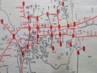 【古地図】日本統治時代 京城（現ソウル）京城附近 路線図 観光協会指定 古地図（旅館料金表付き）
