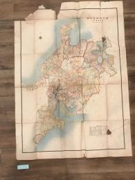 【古地図】明治期「管内郡村地図」愛知県名古屋区発行 彩色刷