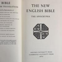 The New English Bible : The Apocrypha 外典