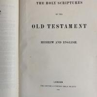 The Holy Scriptures of the Old Testament : Hebrew and English 旧約聖書 ヘブライ語・英語対訳