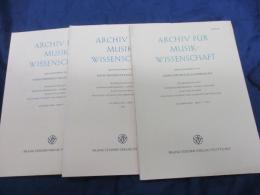 洋雑誌/独文/ハンス・ハインリッヒ・エゲブレヒト/音楽研究アーカイブ/1-3 3冊セット/ARCHIV FUR MUSIK WISSENSCHAFT
Hans Heinrich Eggebrecht/
