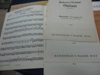 楽譜/マンドリン/5冊セット/ジョヴァンニ・フランチェスコ・ジュリアーニ Quatetto/ヨハン・ネポムク・フンメル　Sonate/ヨハン・ネポムク・フンメル　Concerto　ピアノ譜＋マンドリン譜//ハンス・ガル Divertimento　ピアノ譜＋マンドリン譜/Francesco G Giuliani　Quartetto（La maggiore) リュート譜＋マンドリン譜/