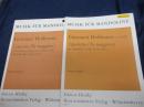楽譜/マンドリン/2冊セット/Giovanni Hoffmann/Concerto(Re maggiore)マンドリンパート譜付き/
 Quartetto(Fa maggiore)リュート・ヴァイオリン・ヴィオラ　パート譜付き/
