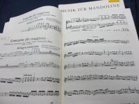 楽譜/マンドリン/2冊セット/Giovanni Hoffmann/Concerto(Re maggiore)マンドリンパート譜付き/
 Quartetto(Fa maggiore)リュート・ヴァイオリン・ヴィオラ　パート譜付き/
