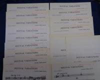 吹奏楽 楽譜/クロード トーマス スミス/フェスティヴァル ヴァリエーションズ/フルスコア＋パート譜（一部欠け有。）すべて学校印有/FESTIVAL VARIATIONS For Concert Band 