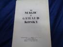 冊子/Magic of Gerald Kosky/1976年石田天海賞パーティ招聘記念レクチャー　ノート/ジェラルド・コスキー 瀬島淳一郎訳)/17P