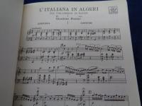 輸入楽譜/ヴォーカル譜/ロッシーニ/アルジェのイタリア女/Rossini/L'italiana in Algeri/
大きさ縦約27cm×横約19cm/RICORDI/529P
