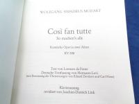 輸入楽譜/ヴォーカル譜/モーツァルト/コジ・ファン・トゥッテ KV588/Mozart/Cosi fan tutte/大きさ縦約27cm×横約19cm/PETERS/362P