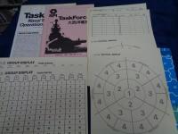 ボードゲーム/日本版/SPI社/ Task Force  大西洋艦隊/日本語説明書（書き込み有）/ユニット数未確認/プレイシート揃