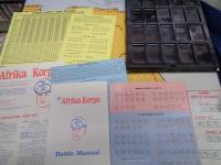 ボードゲーム/アバロンヒル/ロンメル・アフリカ軍団 英語版 (Afrika Korps)/★英語版です。日本語説明書はありません。★/カウンターシート未切断/マップ他揃

