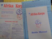 ボードゲーム/アバロンヒル/ロンメル・アフリカ軍団 英語版 (Afrika Korps)/★英語版です。日本語説明書はありません。★/カウンターシート未切断/マップ他揃
