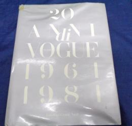 洋書/ヴォーグの20年 写真集/20 Anni Di Vogue 1964-1984/シミ、汚れ大有/
