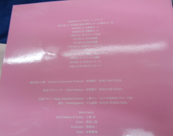 パンフ/松田聖子 Pre 35th anniversary/Seiko Matsuda Concert Tour