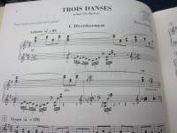 輸入楽譜/ピアノ譜/モーリス・デュリュフレ/3つの舞曲 オーケストラのための Trois Danses OP.6（ピアノ）/
Maurice Durufle/TROIS DANSES/Durand/大きさ縦約19cm×横約14cm/40P/
