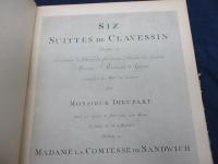 輸入楽譜/鍵盤楽譜　クラヴサン/MONSIEUR DIEUPART/6 SUITE POUR  CLAVECIN /
EDITIONS DE L'OISEAU-LYRE/大きさ縦約33cm×横約25cm/61P/背表紙、カバー欠