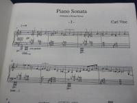 輸入楽譜/ピアノ譜/カール・ヴァイン/ピアノソナタ/Carl Vine/Piano Sonata/CHESTER MUSIC/大きさ縦約29cm×横約21cm/33P/