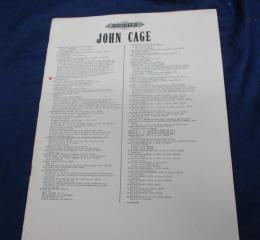輸入楽譜/ピアノ譜/ジョン　ケージ　/バッカナール（プリペアード・ピアノ）/JOHN CAGE/BACCHANALE/PETERS/大きさ縦約33cm×横約25cm/13P/