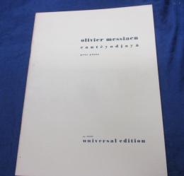 輸入楽譜/ピアノ譜/オリヴィエ　メシアン/カンテヨジャヤー/Olivier　Messiaen/canteyodjaya/
DURAND/大きさ縦約30cm×横約23cm/27P/
