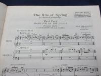 輸入楽譜/ピアノ譜 連弾/ストラヴィンスキー/春の祭典/stravinsky/the rite of spring/boosey&hawks/大きさ縦約30cm×横約23cm/83P/