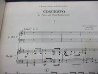 輸入楽譜/ピアノ譜 連弾/ストラヴィンスキー/ピアノと管楽器のための協奏曲/stravinsky/
concerto for piano and wind instruments/
boosey&hawks/大きさ縦約30cm×横約23cm/62P/