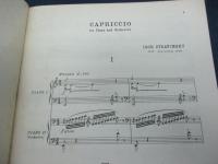 輸入楽譜/ピアノ譜 連弾/ストラヴィンスキー/ピアノと管弦楽のためのカプリッチョ/stravinsky/capriccio/boosey&hawks/
大きさ縦約30cm×横約23cm/53P/