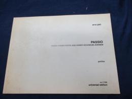 輸入楽譜/アルヴォ・ペルト /ヨハネ受難曲/arvo part/PASSIO/
UNIVERSAL EDITION/大きさ縦約23cm×横約30cm/96P/
