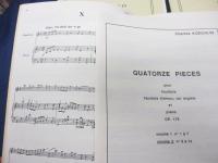 輸入楽譜/ピアノ＋オーボエ譜/シャルル・ケクラン/QUATORZE PIECES OP.179 VOL1.2/SONATE OP.58/3冊セット/
MAX　ESCHIG/各オーボエ　パート譜付き。/大きさ縦約30cm×横約21cm/