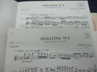 輸入楽譜/ピアノ譜他/アレクサンデル・タンスマン　楽譜4冊セット/Aleksander Tansman/PIANO ALBUM/SONATE N.3 /
/ヴァイオリン＋ピアノ譜 ヴァイオリンパート譜付き/SONATA RUSTICA/
MAX　ESCHIG他/大きさ縦約30cm×横約21cm/
