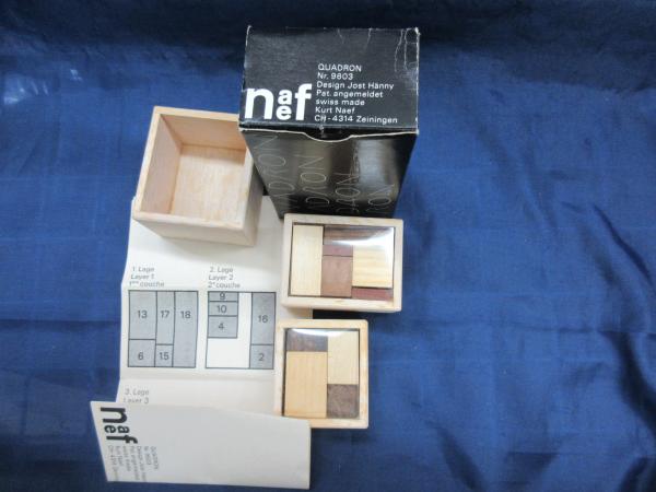 木製パズル naef/ネフ社/Quadron Nr 9603 /Design jost hanny