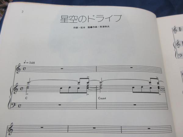 スコア/ピアノ弾き語り/松田聖子 candy/1983年ピンナップカレンダー