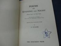 Poems on evening and night  from gray to our time  with exercises in scansion as an aid to the appreciation of English poetry