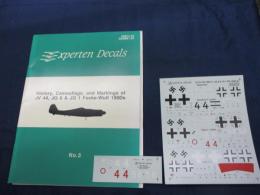 洋書/　1/48　ExpertenDecals Fw 190s JV44,JG6＆JG1/デカール付き