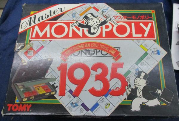 ボードゲーム/トミー/　マスター モノポリー 1935/カバンケース入/紙幣欠け有