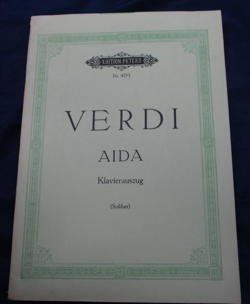 輸入 楽譜歌曲/ヴェルディ VERDI/アイーダ AIDA/ヴォーカル+ピアノ譜